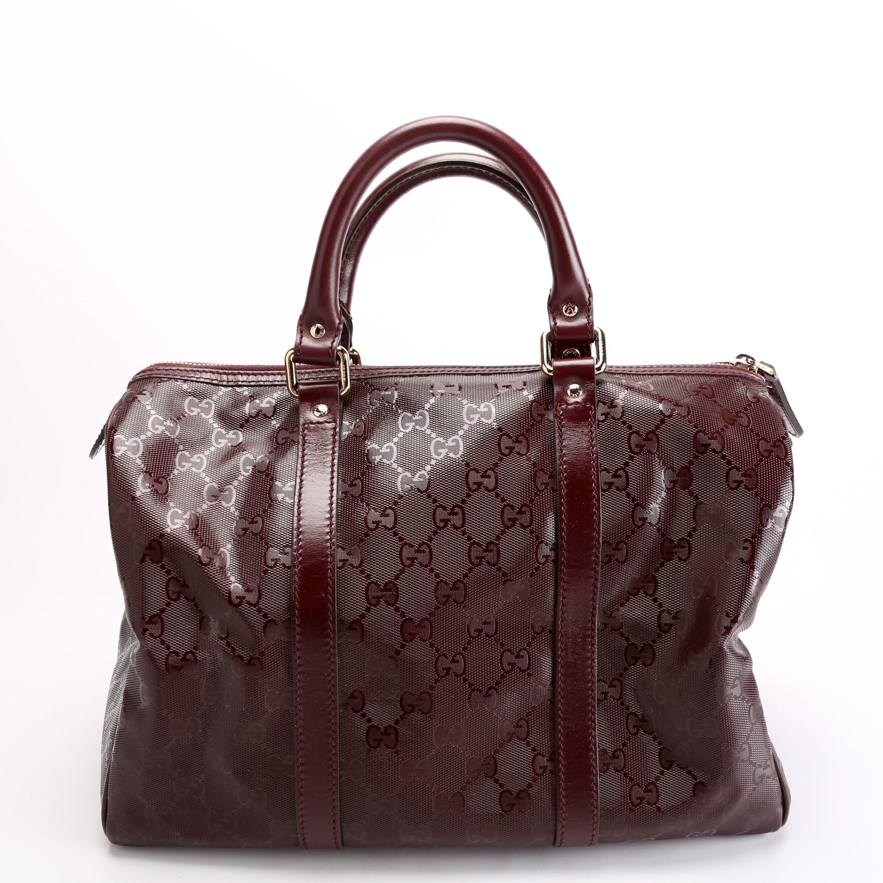 193603 GG Imprime Joy Boston Bag Burgundy