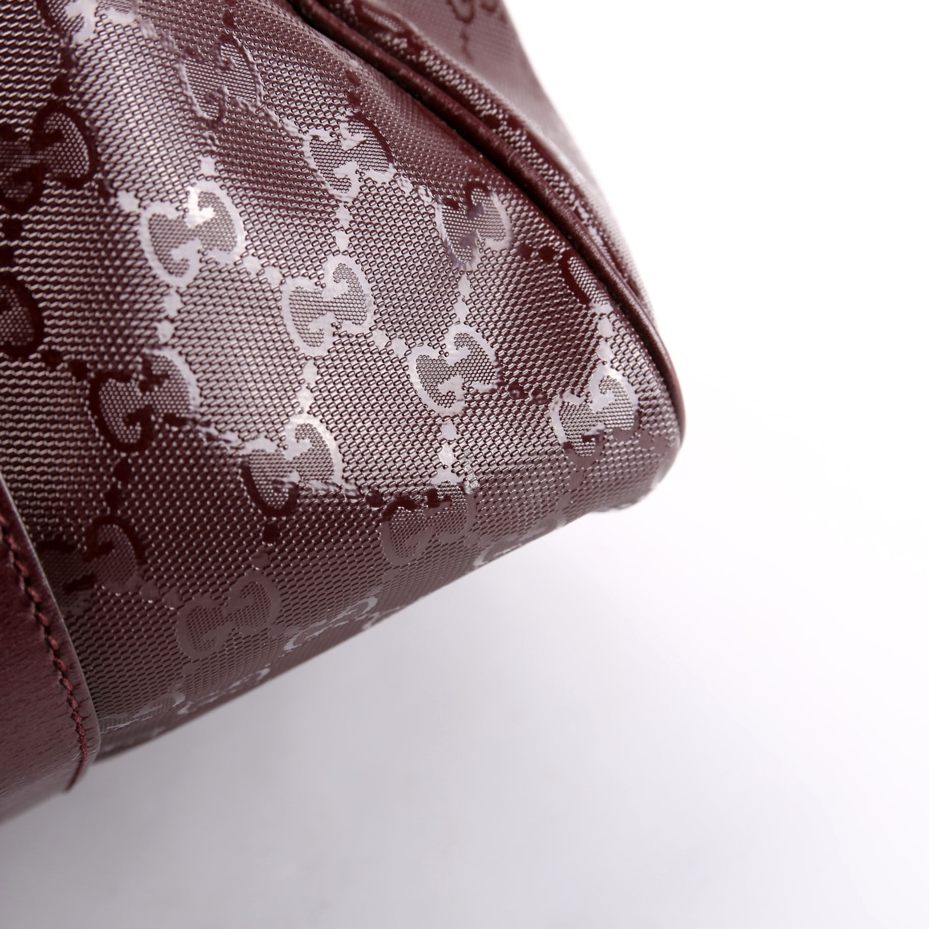193603 GG Imprime Joy Boston Bag Burgundy