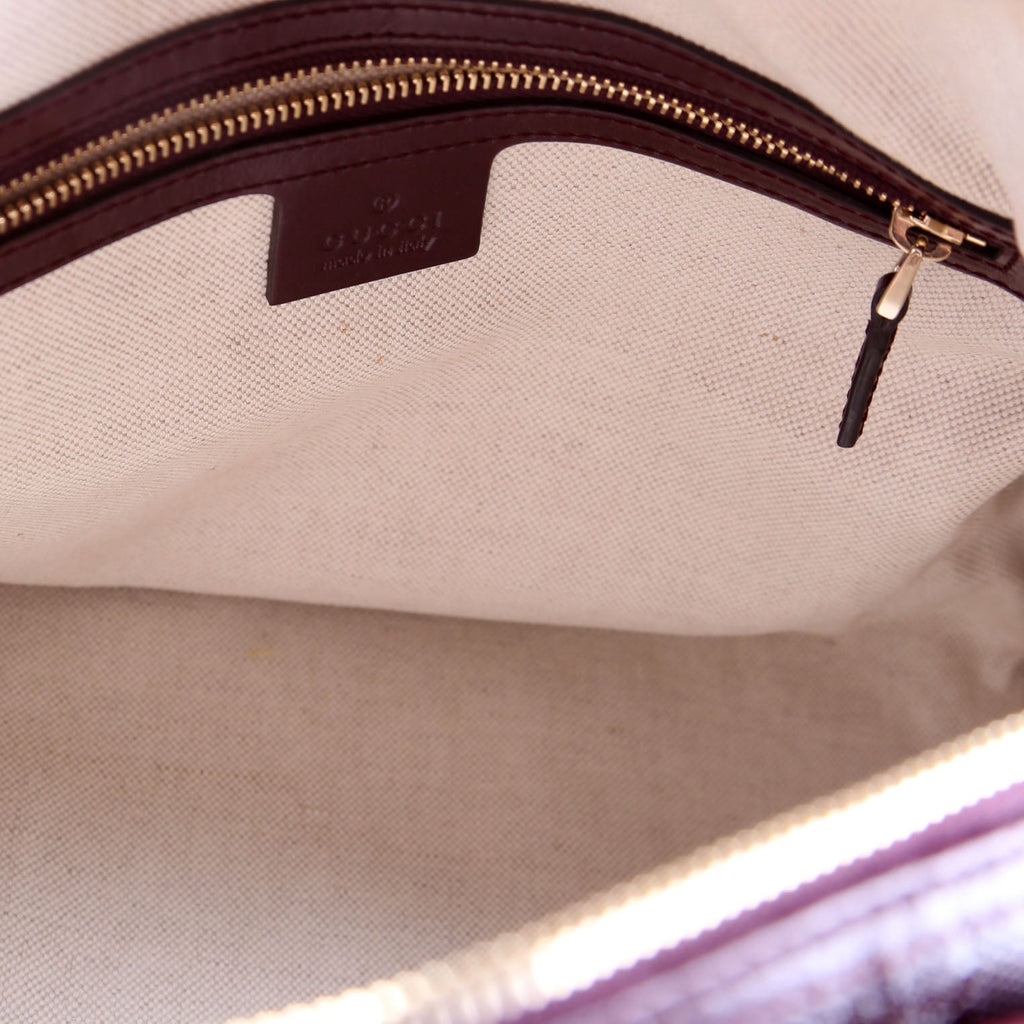 193603 GG Imprime Joy Boston Bag Burgundy
