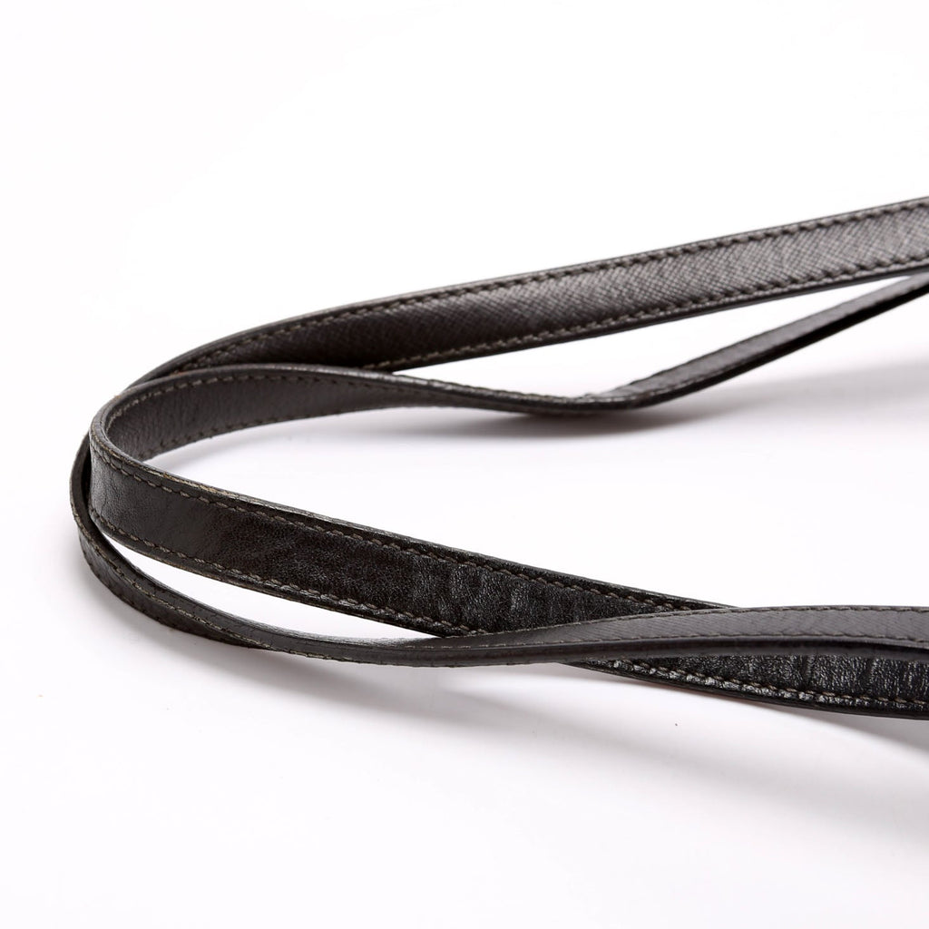 Logo To Vintage Nylon/Saffiano Black