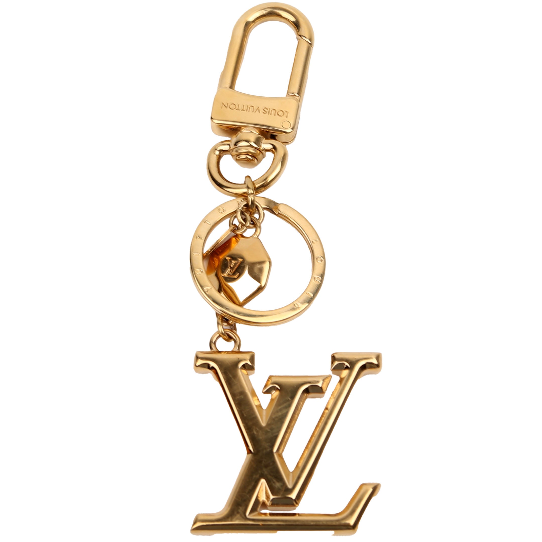 Facettes Bag Charm Gold