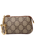447964 GG Supreme Key Case Brown
