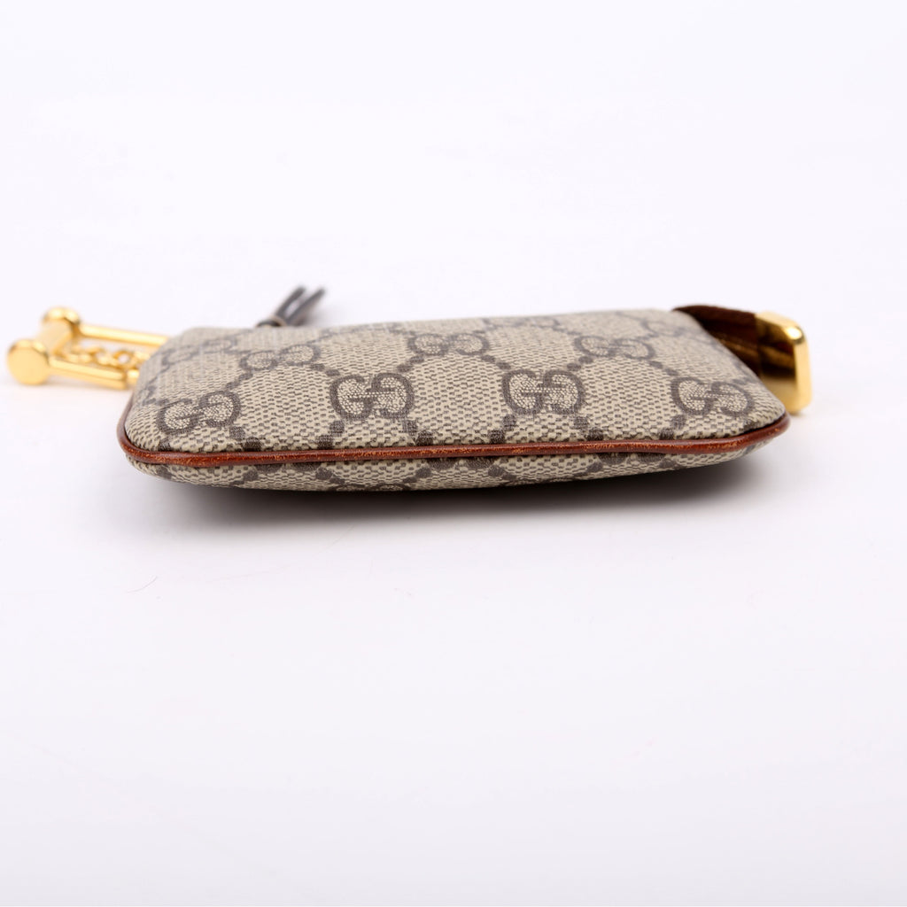 447964 GG Supreme Key Case Brown