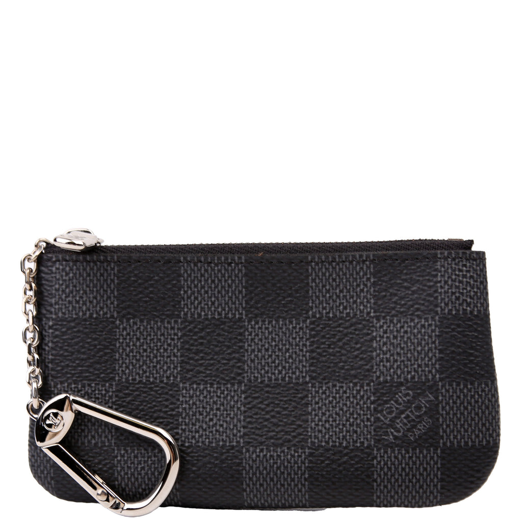 Pochette Cles Damier Graphite