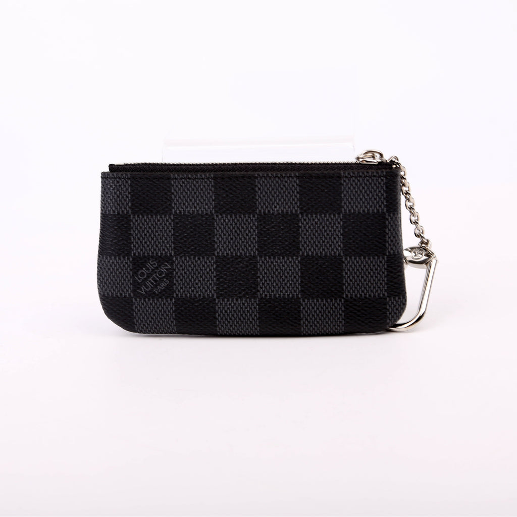 Pochette Cles Damier Graphite