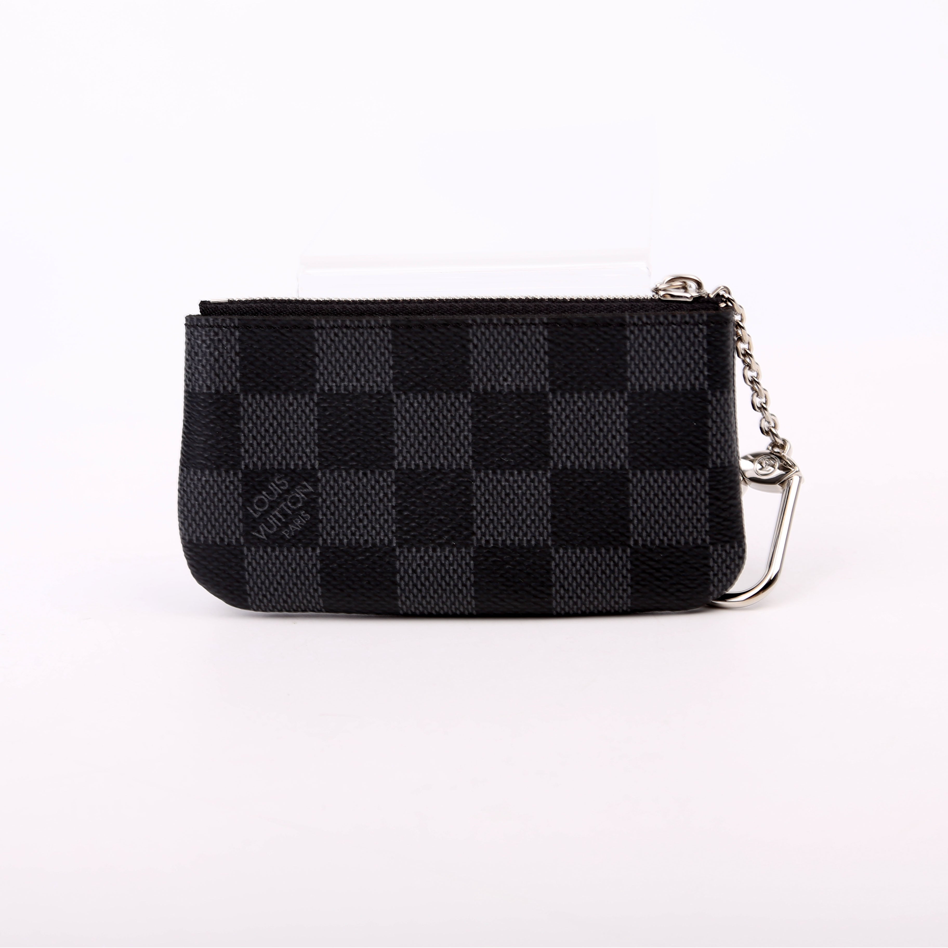Pochette Cles Damier Graphite