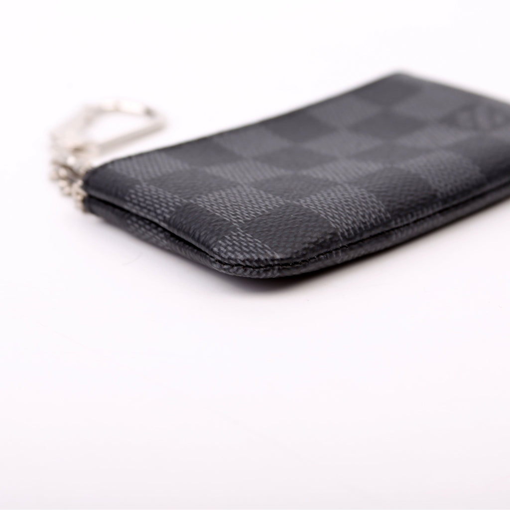 Pochette Cles Damier Graphite