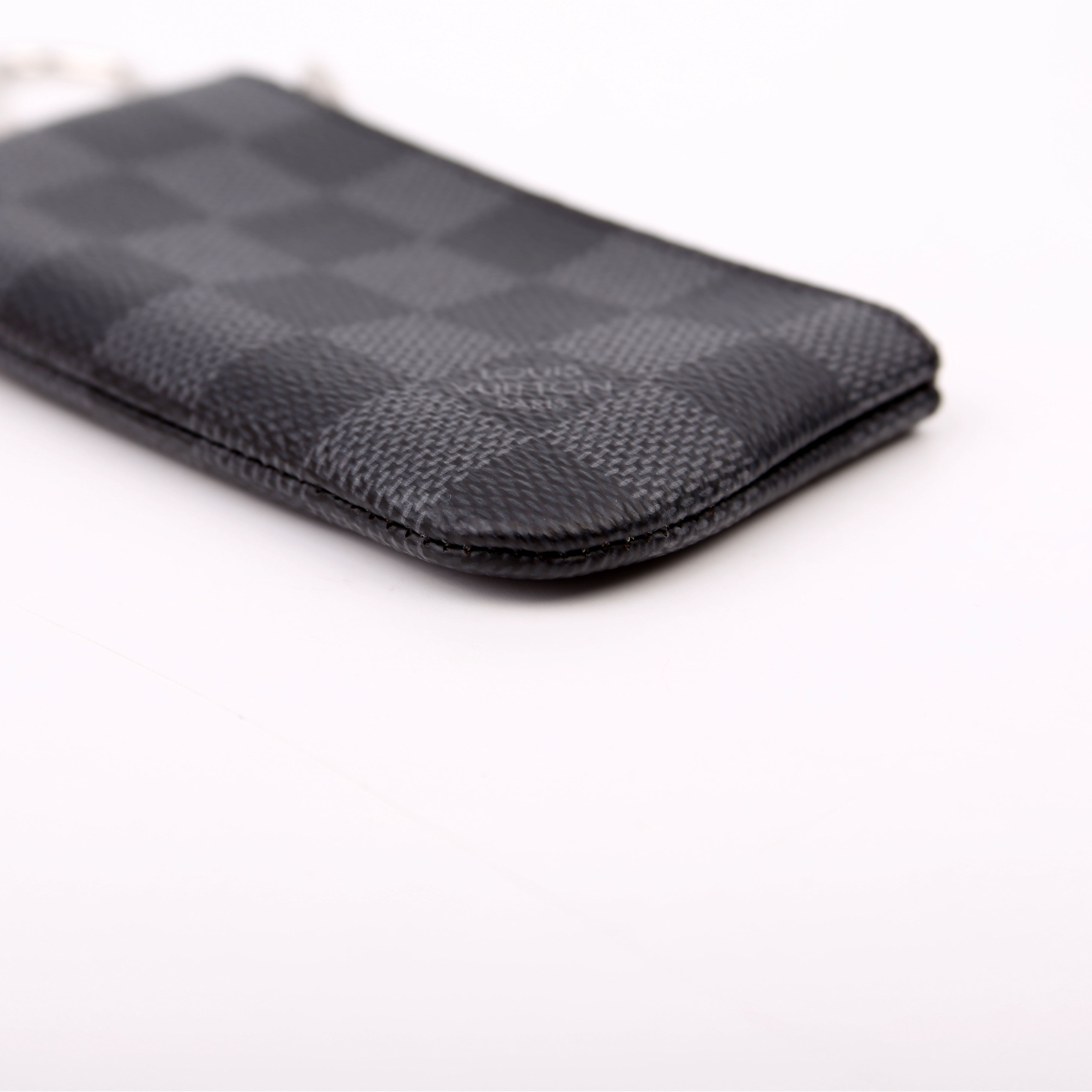 Pochette Cles Damier Graphite