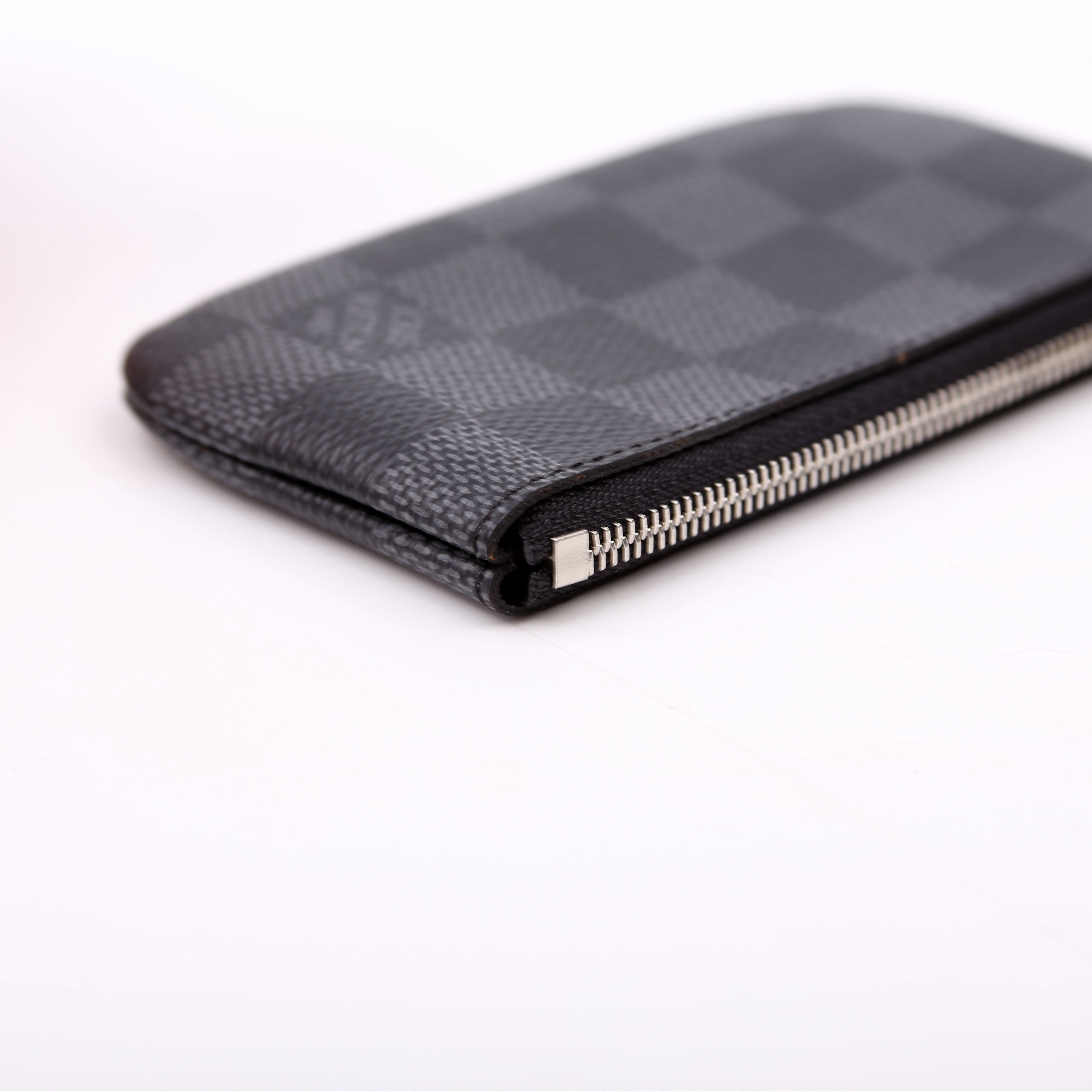 Pochette Cles Damier Graphite
