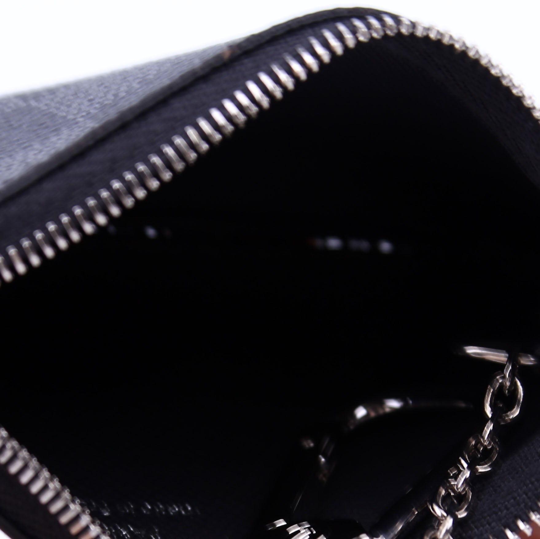 Pochette Cles Damier Graphite