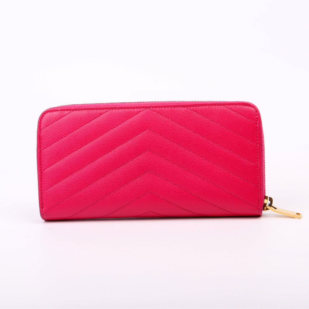 Grain De Poudre Zip Around Wallet Pink