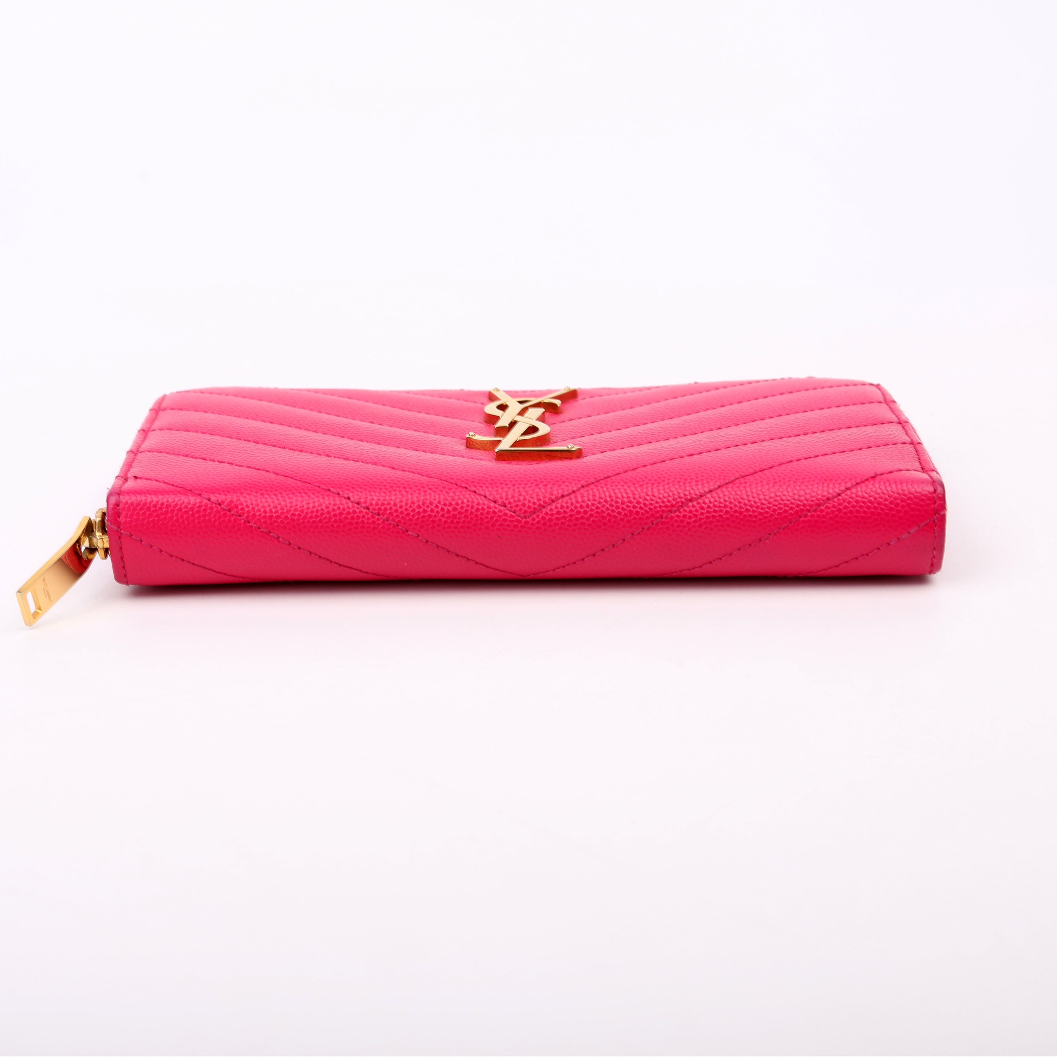Grain De Poudre Zip Around Wallet Pink