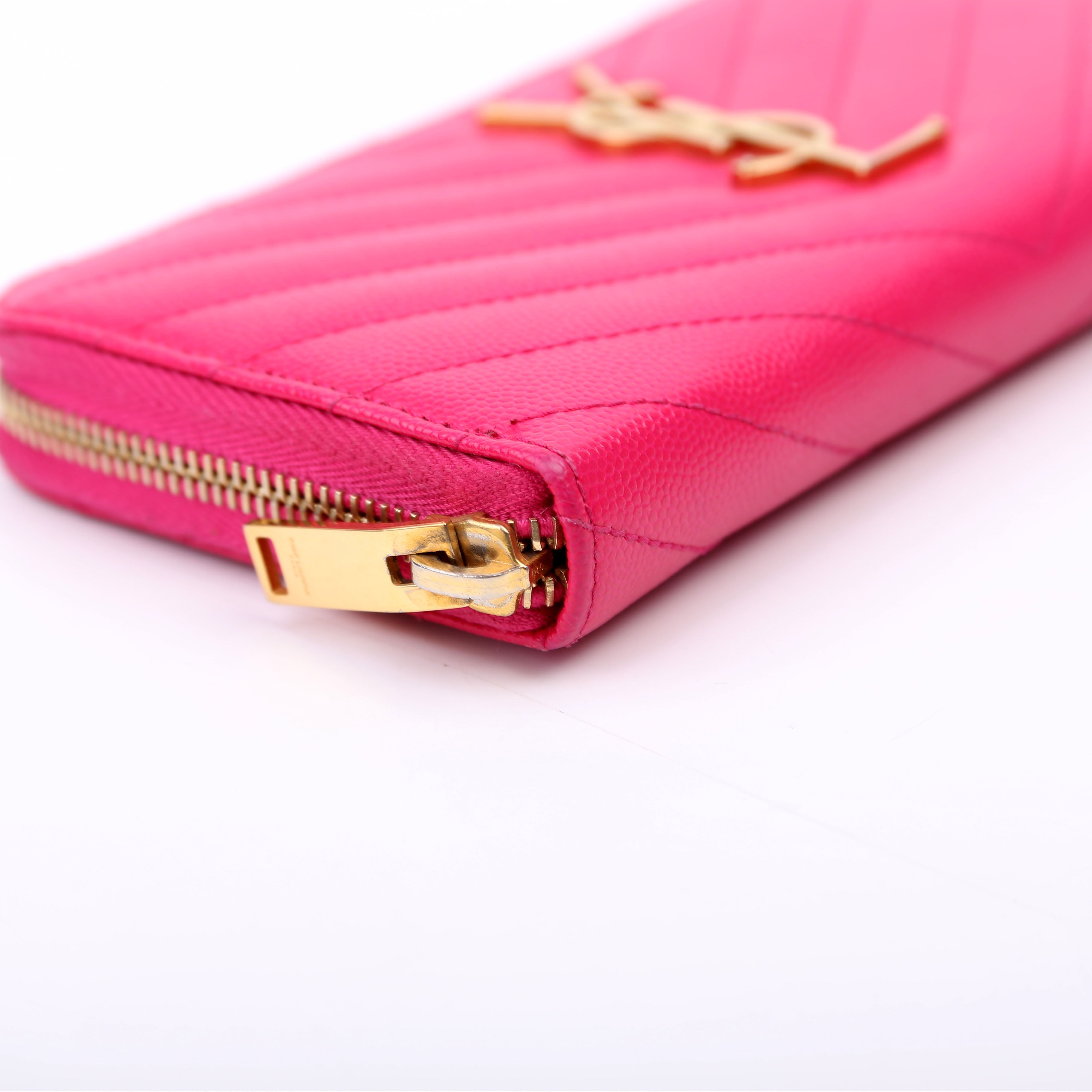 Grain De Poudre Zip Around Wallet Pink