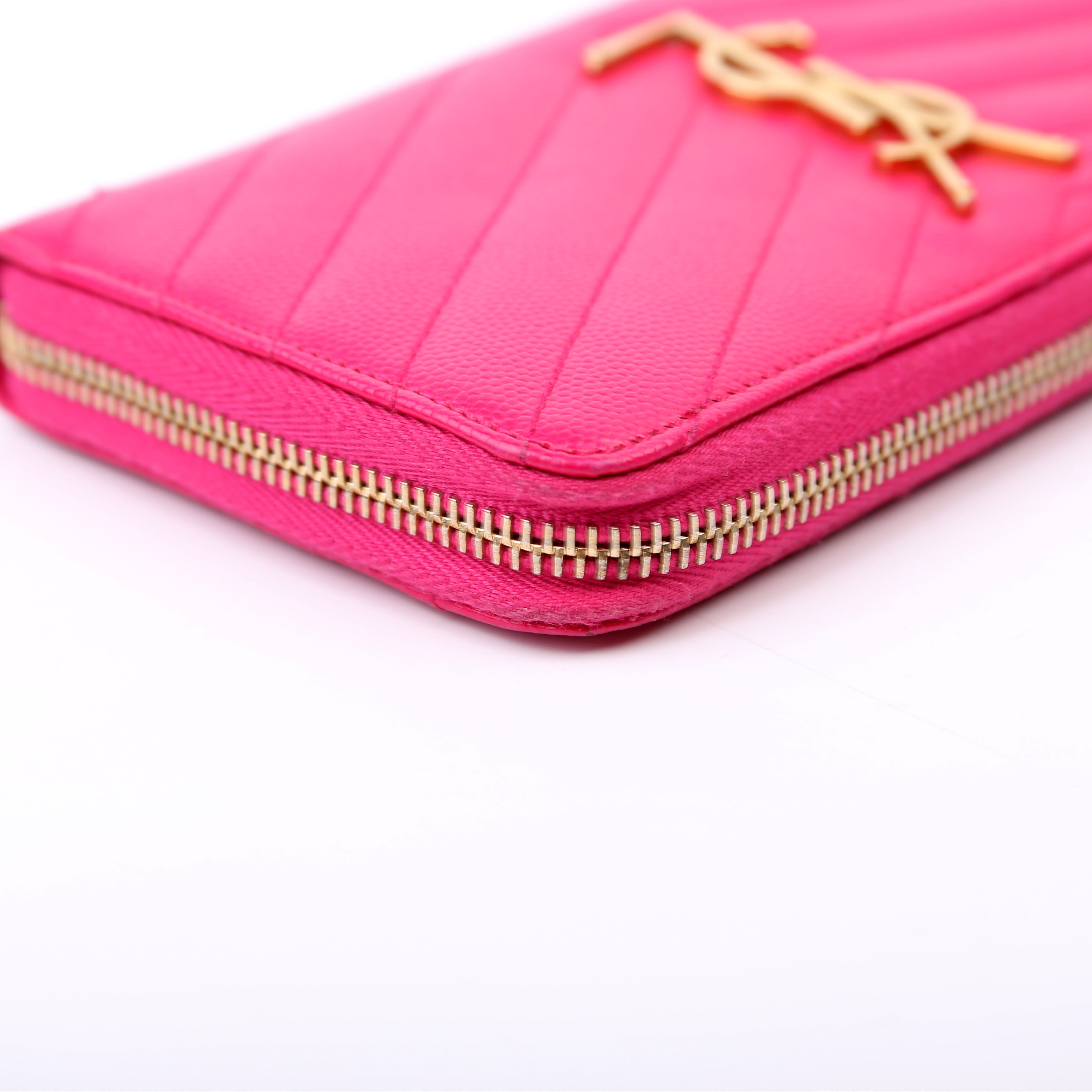Grain De Poudre Zip Around Wallet Pink