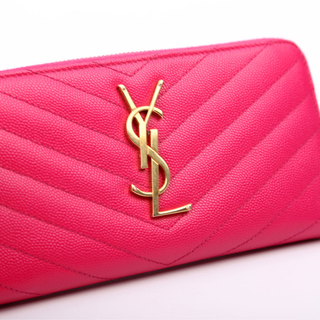 Grain De Poudre Zip Around Wallet Pink