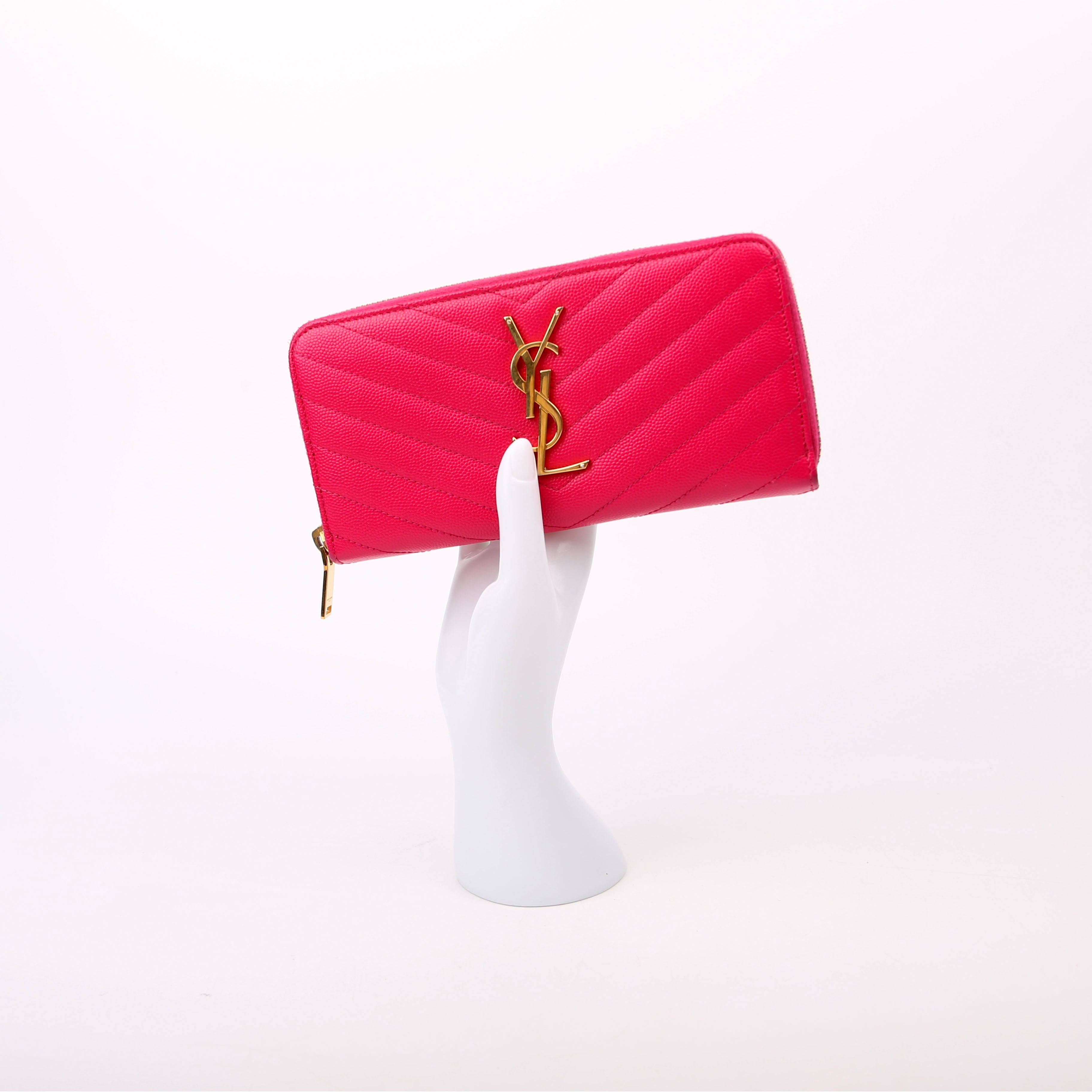 Grain De Poudre Zip Around Wallet Pink