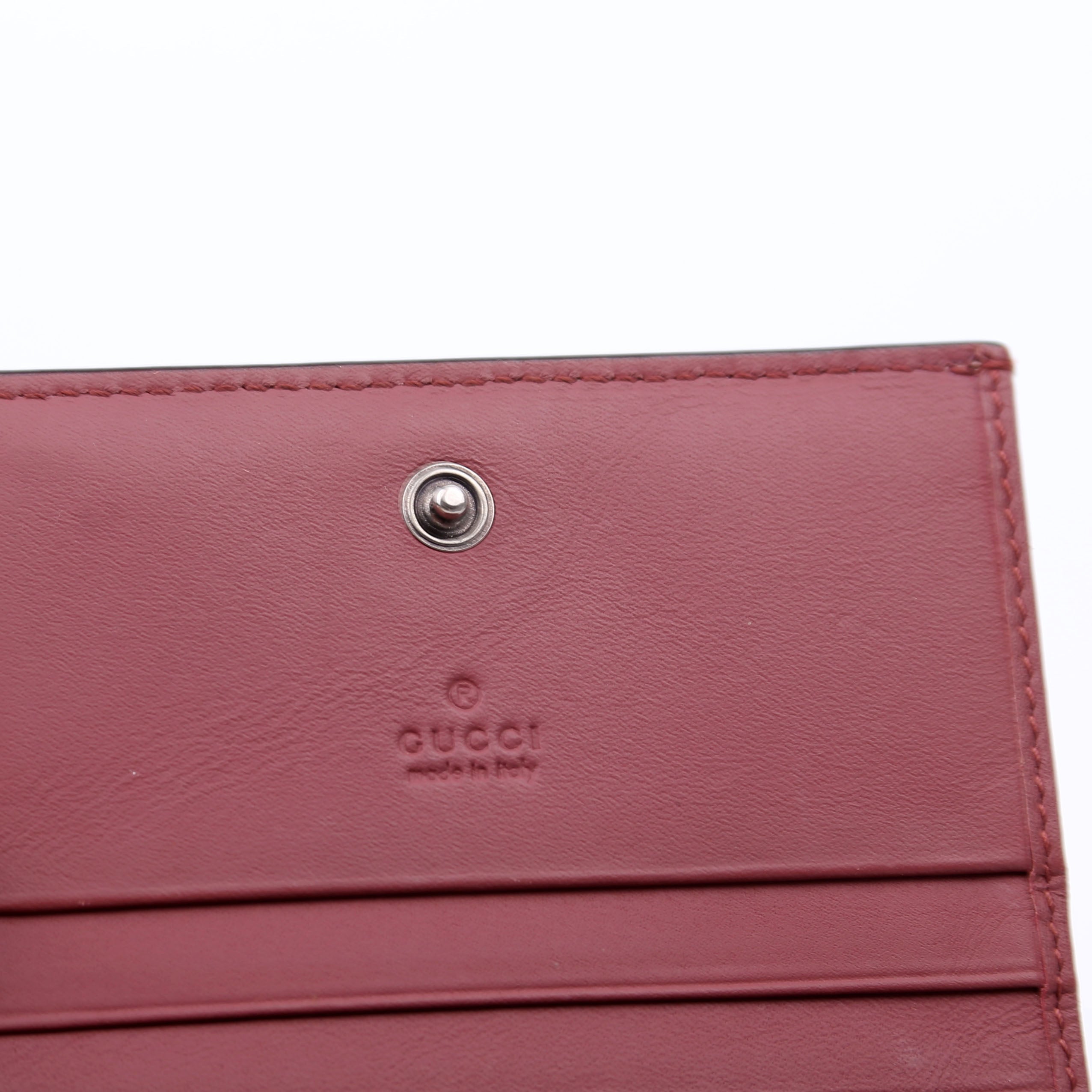 453176 GG Blooms Card Case Pink