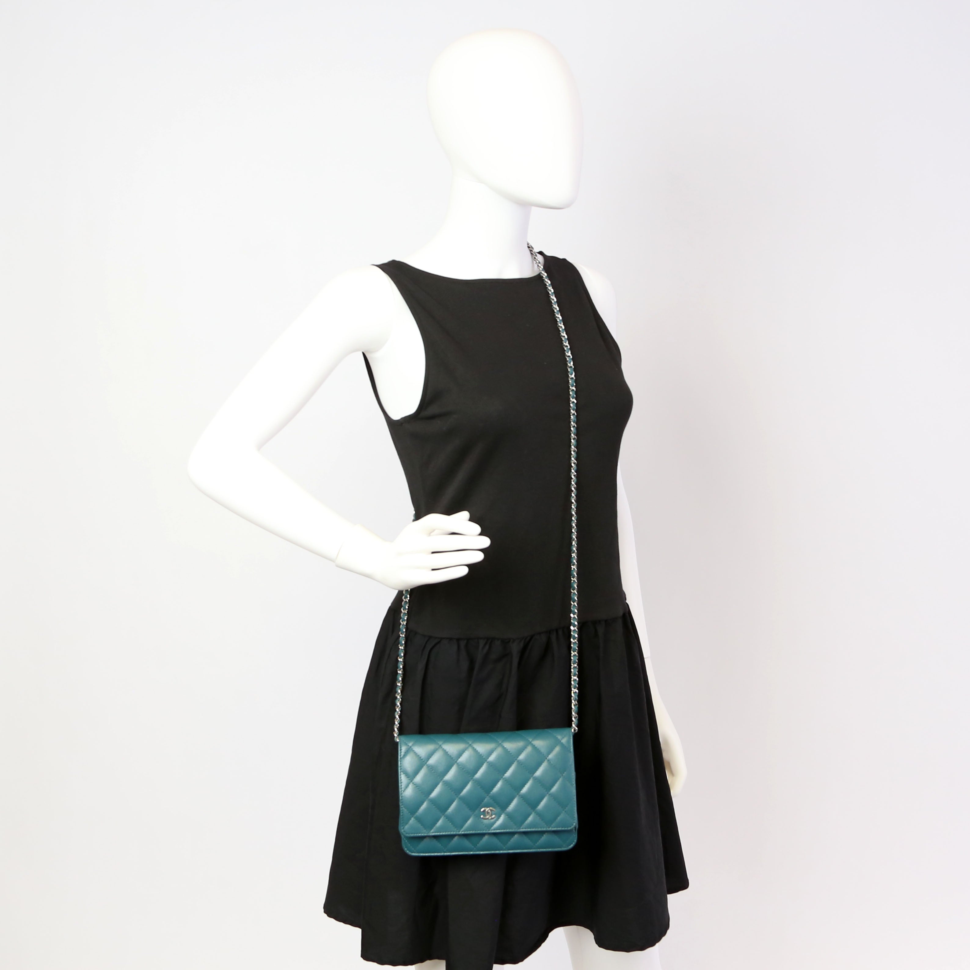 WOC Classic Quilted Caviar Teal