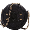 Filigree Round Crossbody 29M Black