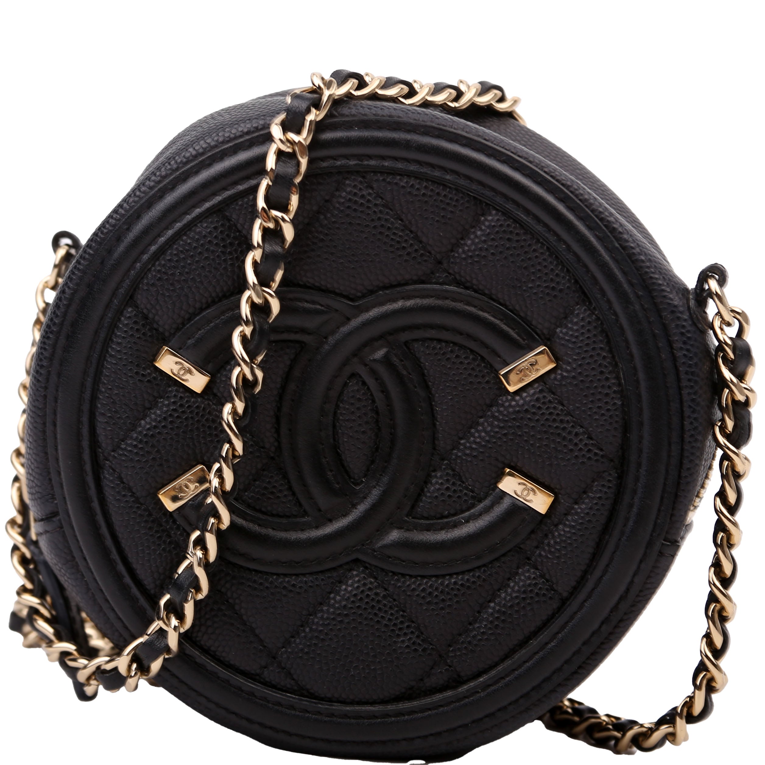 Filigree Round Crossbody 29M Black