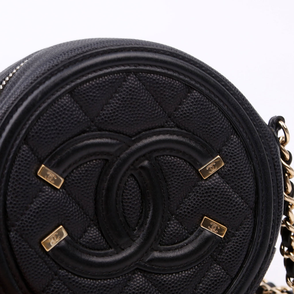 Filigree Round Crossbody 29M Black