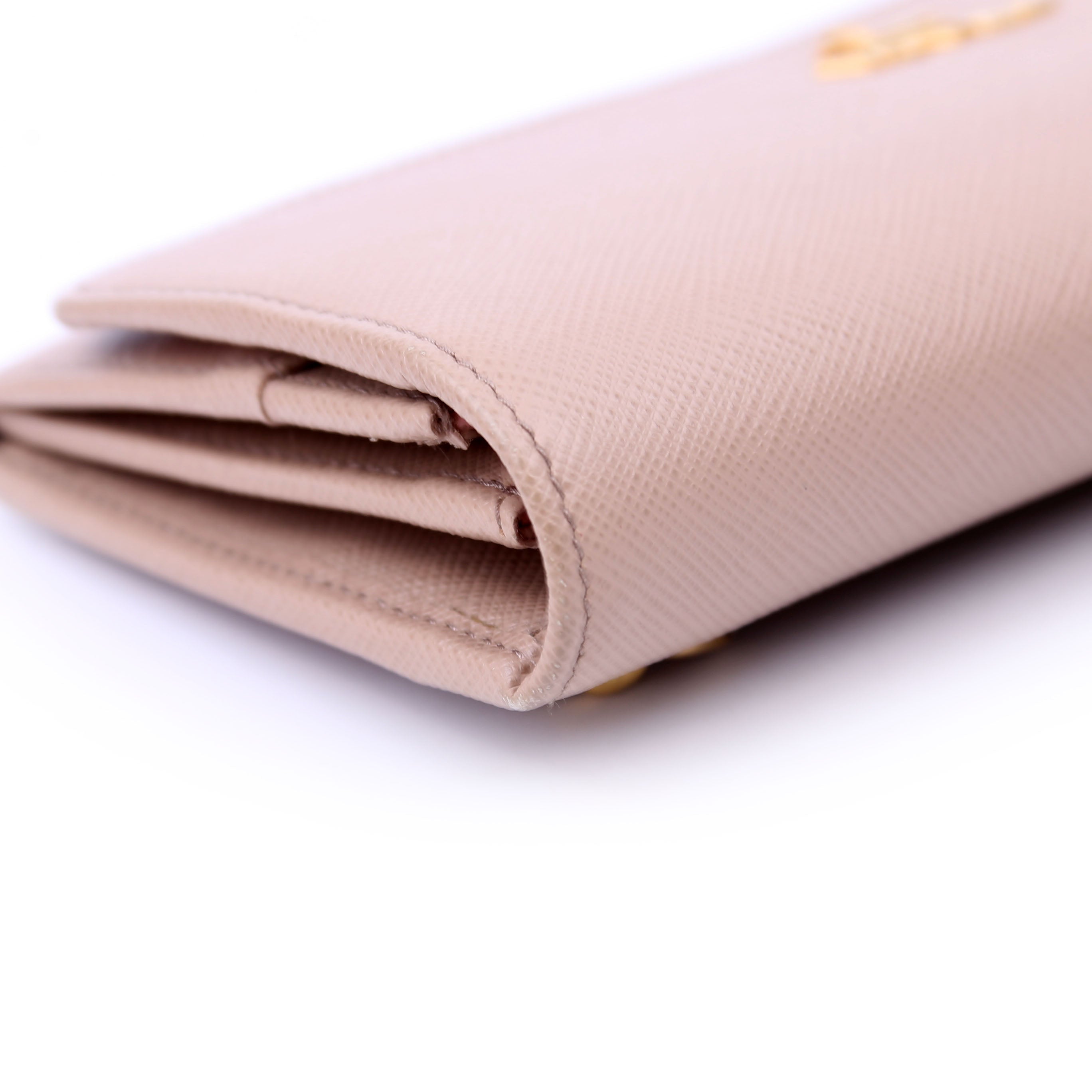 Saffiano Chain Wallet Tan