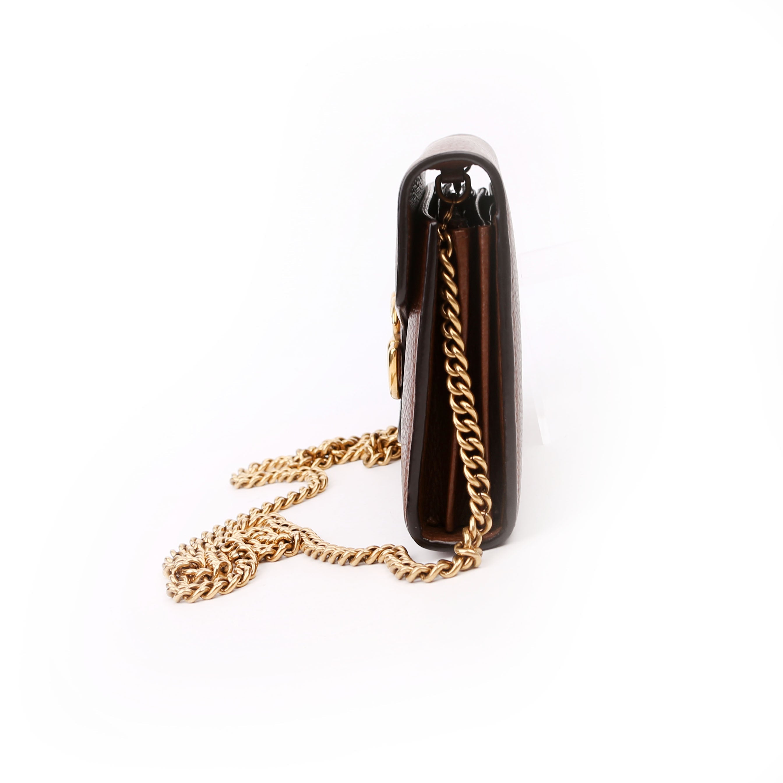 401232 Marmont Chain Wallet Brown