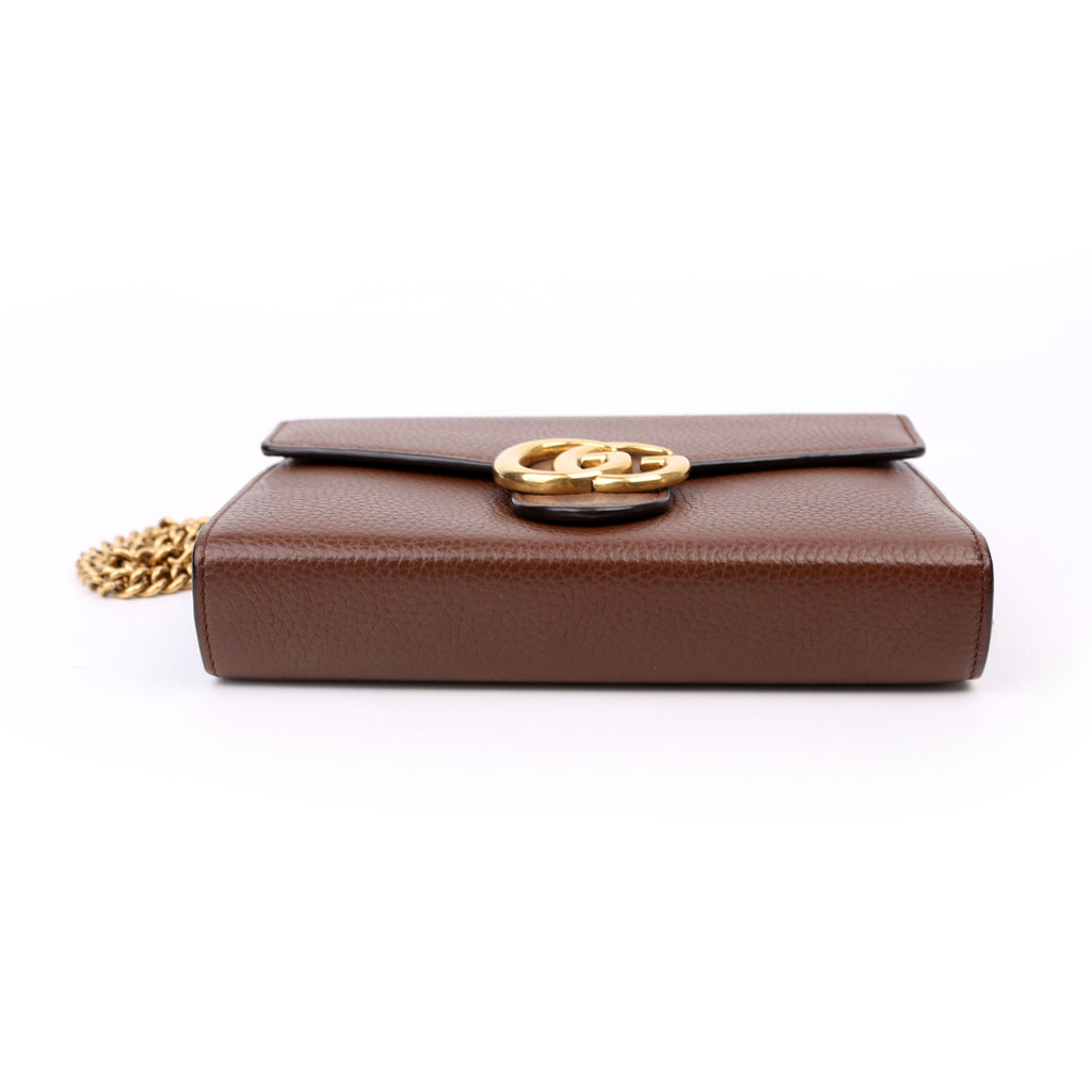 401232 Marmont Chain Wallet Brown