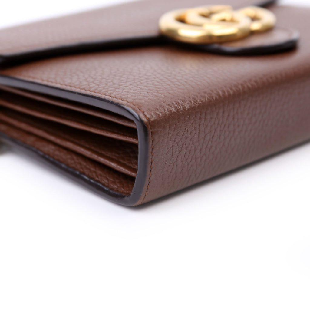 401232 Marmont Chain Wallet Brown