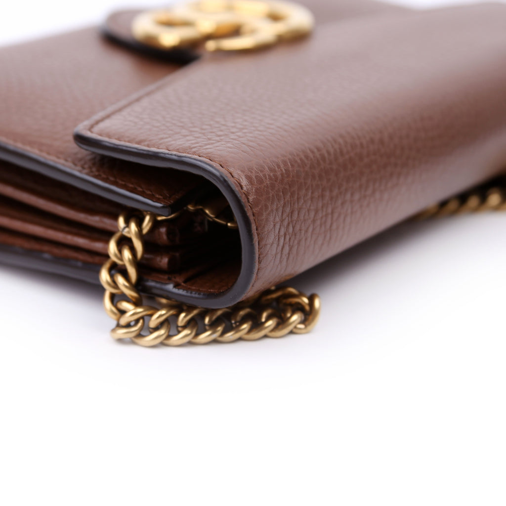401232 Marmont Chain Wallet Brown
