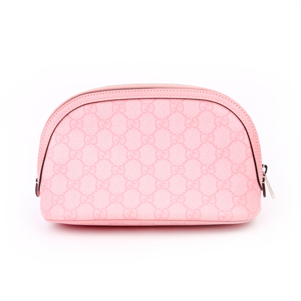 625551 Ophidia GG Supreme Large Cosmetic Case Pink
