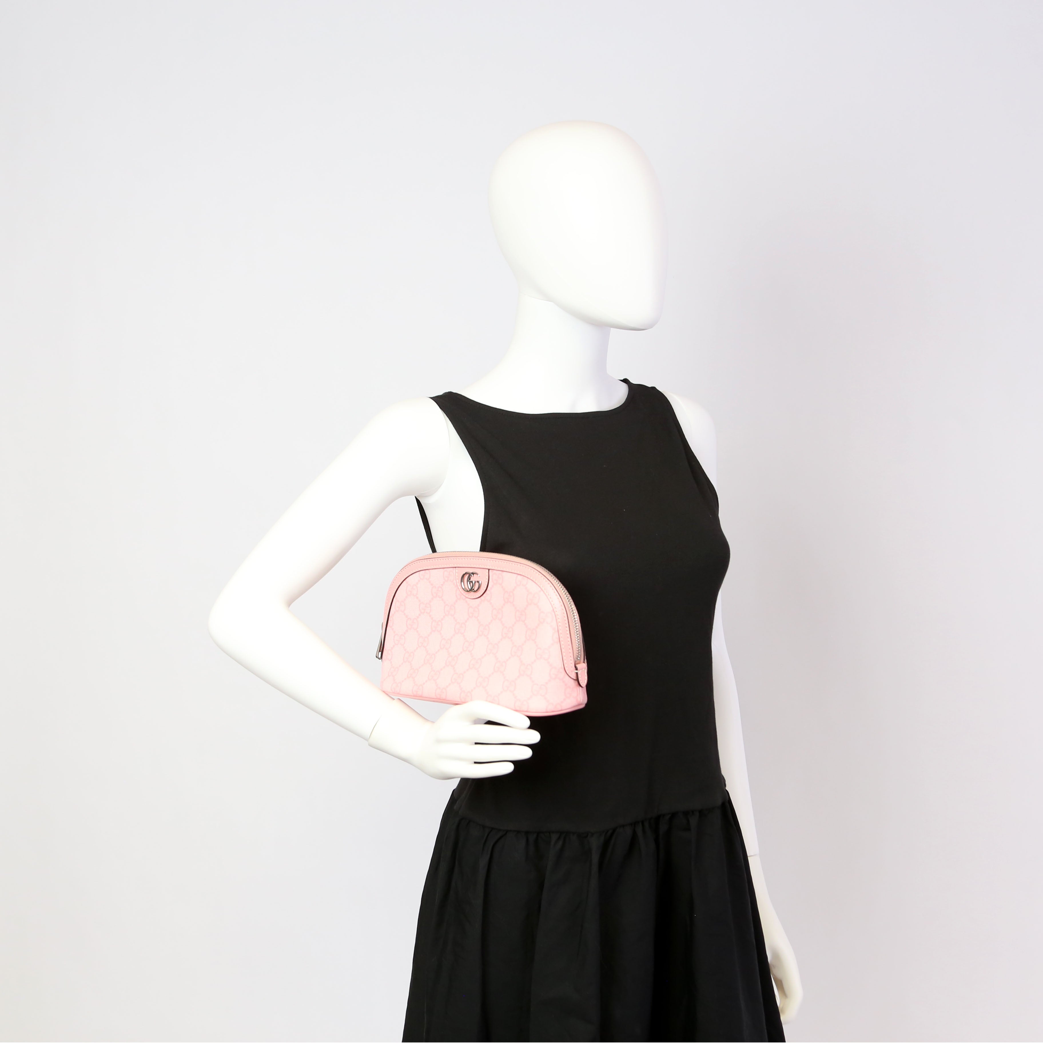 625551 Ophidia GG Supreme Large Cosmetic Case Pink
