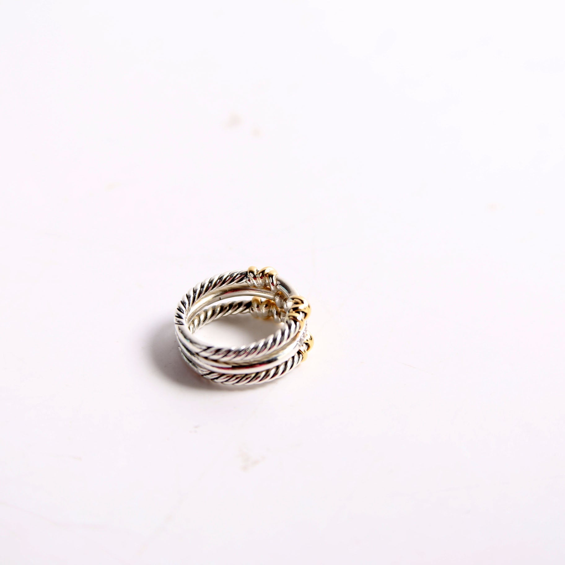 Petite Helena Wrap Three Row 925/750/Diamonds Size 6