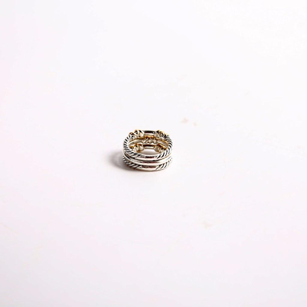 Petite Helena Wrap Three Row 925/750/Diamonds Size 6