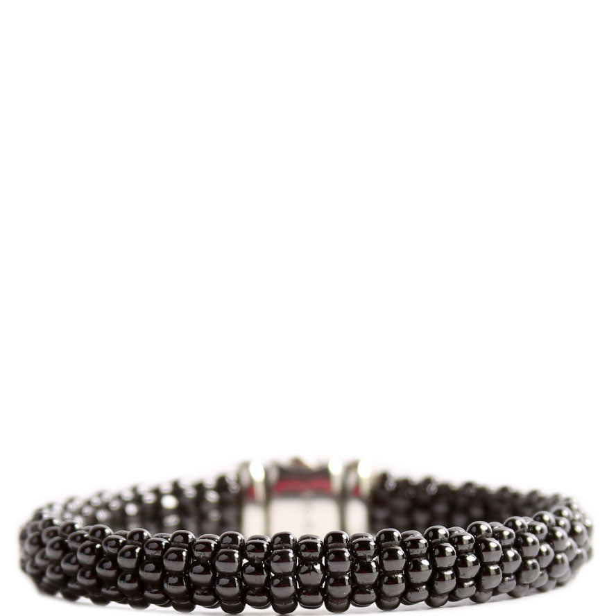 Black Caviar Ceramic Beaded 9MM 925