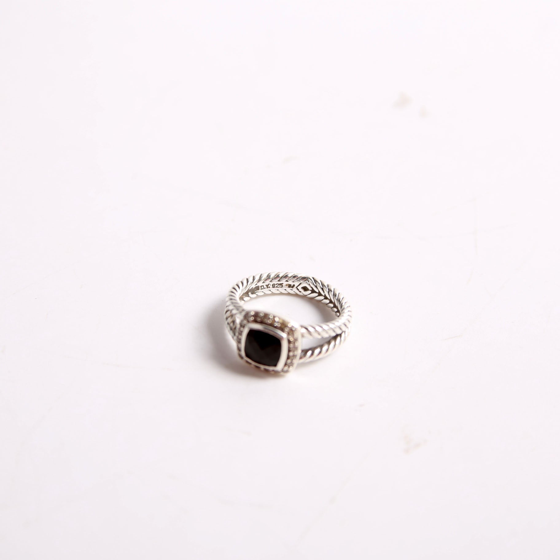Petite Albion 925/Onyx/Diamonds Size 7