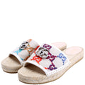 GG Psychedelic GG Marmont Espadrille Slides Size 37.5 Beige/Multicolor