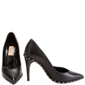 Rockstud Leather Pumps Size 38 Black