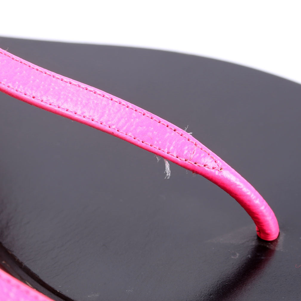 Marmont T-Strap Sandals Size 39.5 Neon Pink