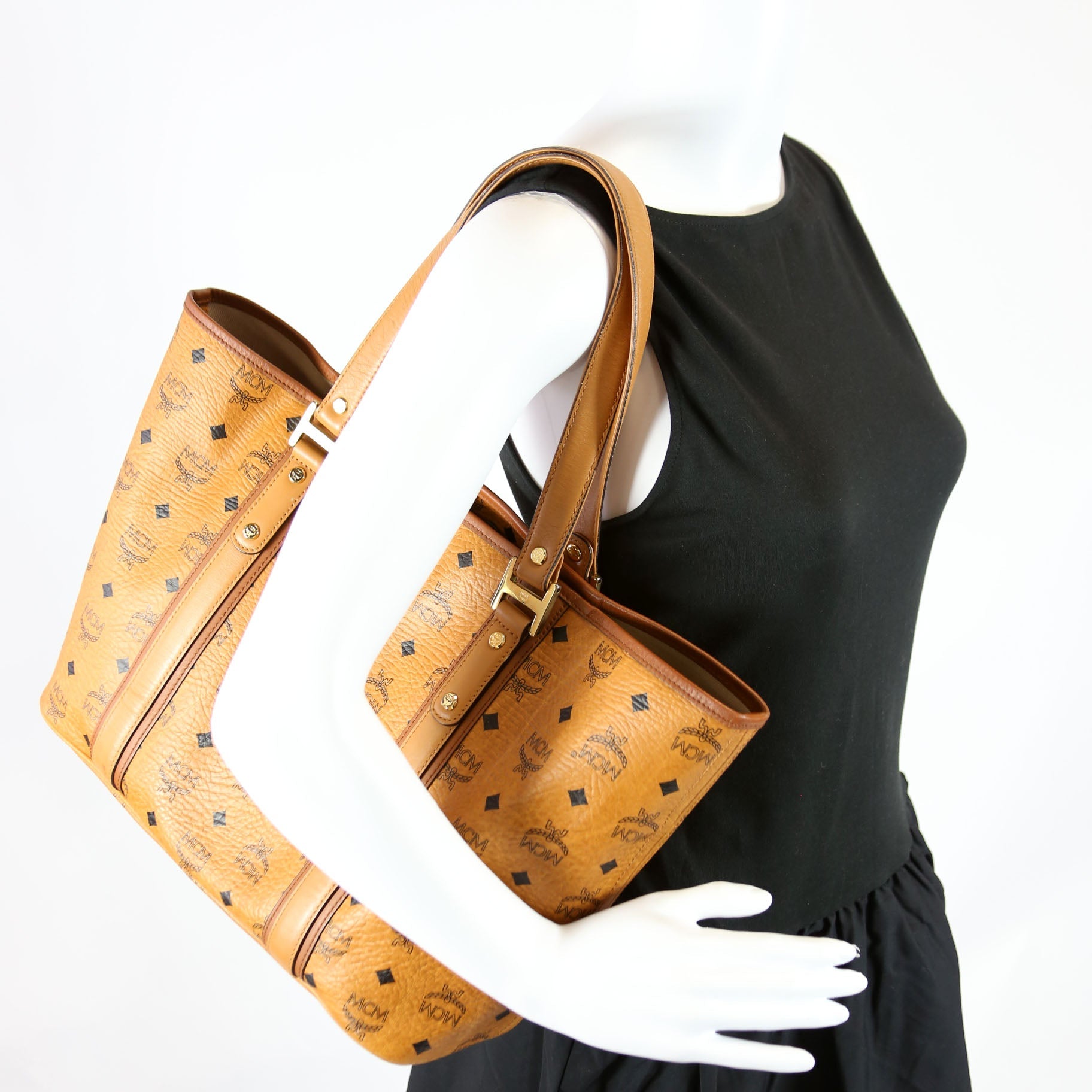 Visetos Medium Shopper Tote Brown