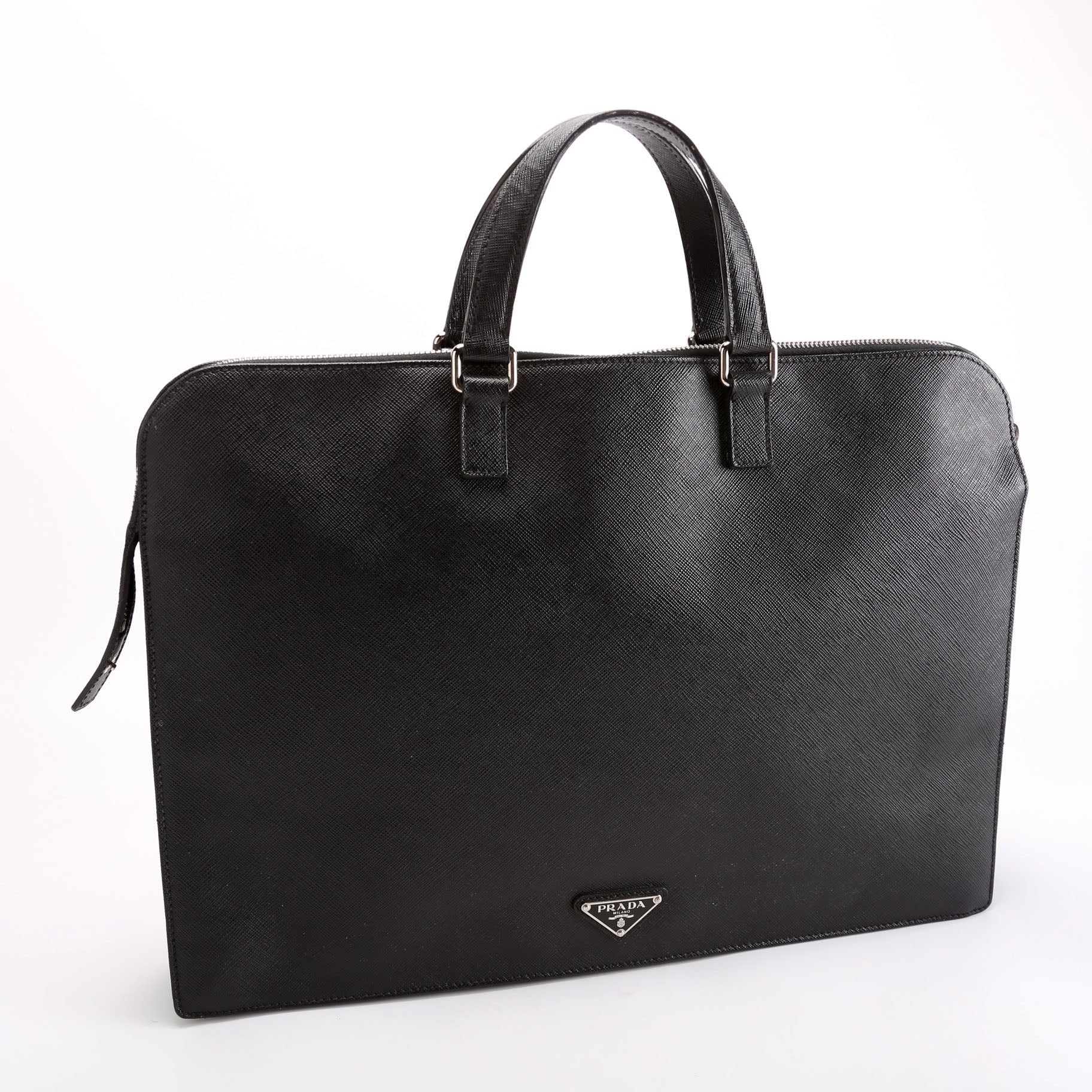 Saffiano Lux Briefcase Black