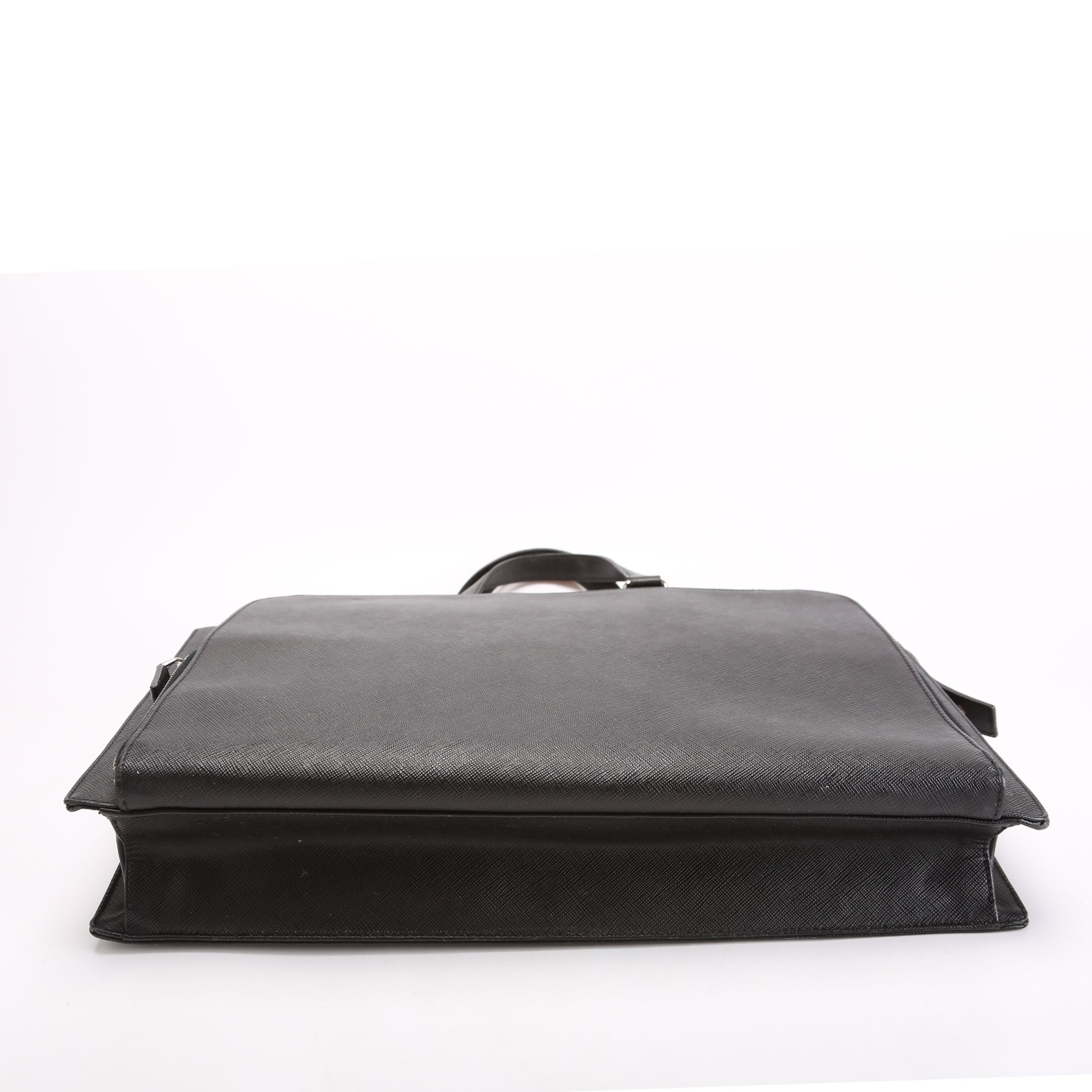 Saffiano Lux Briefcase Black
