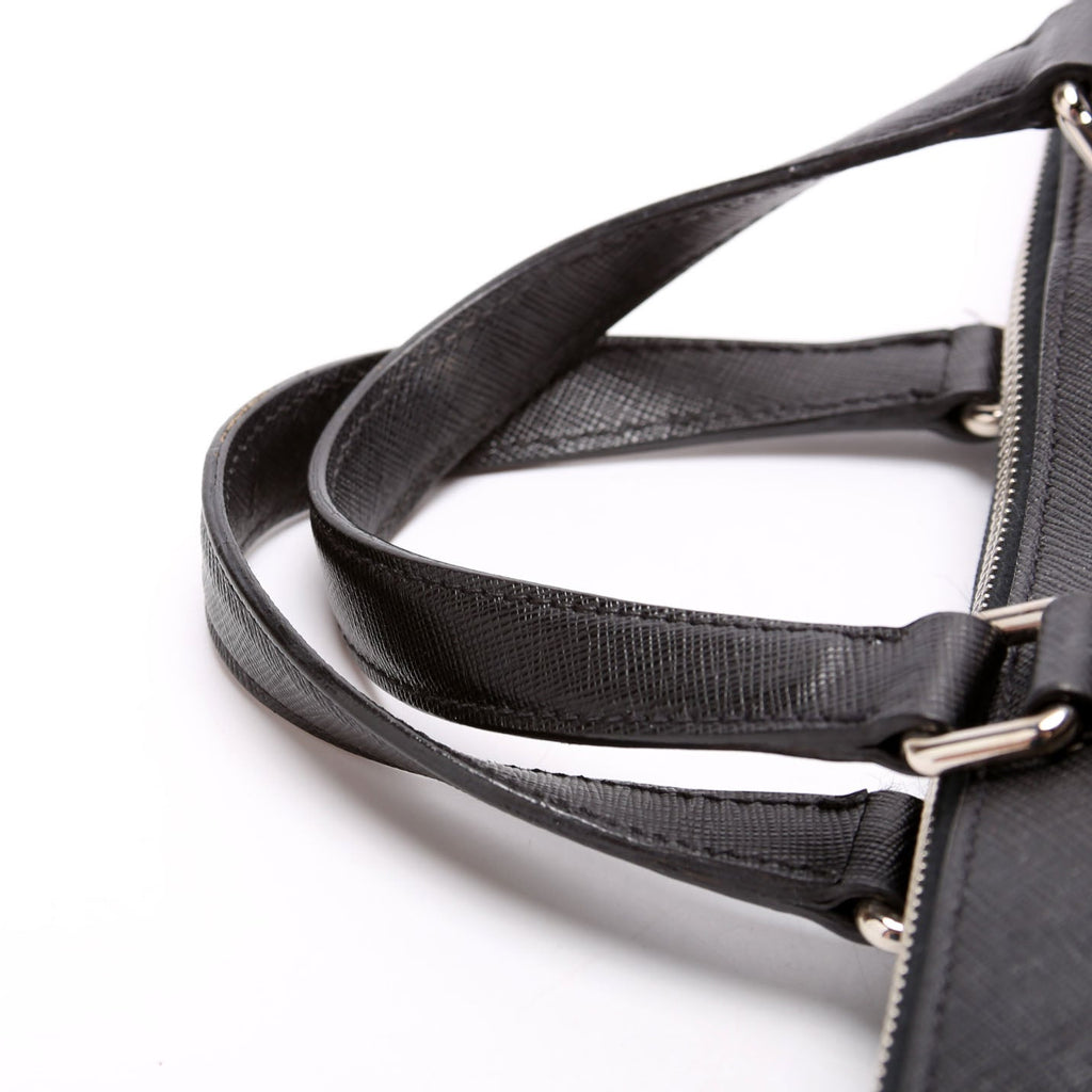 Saffiano Lux Briefcase Black