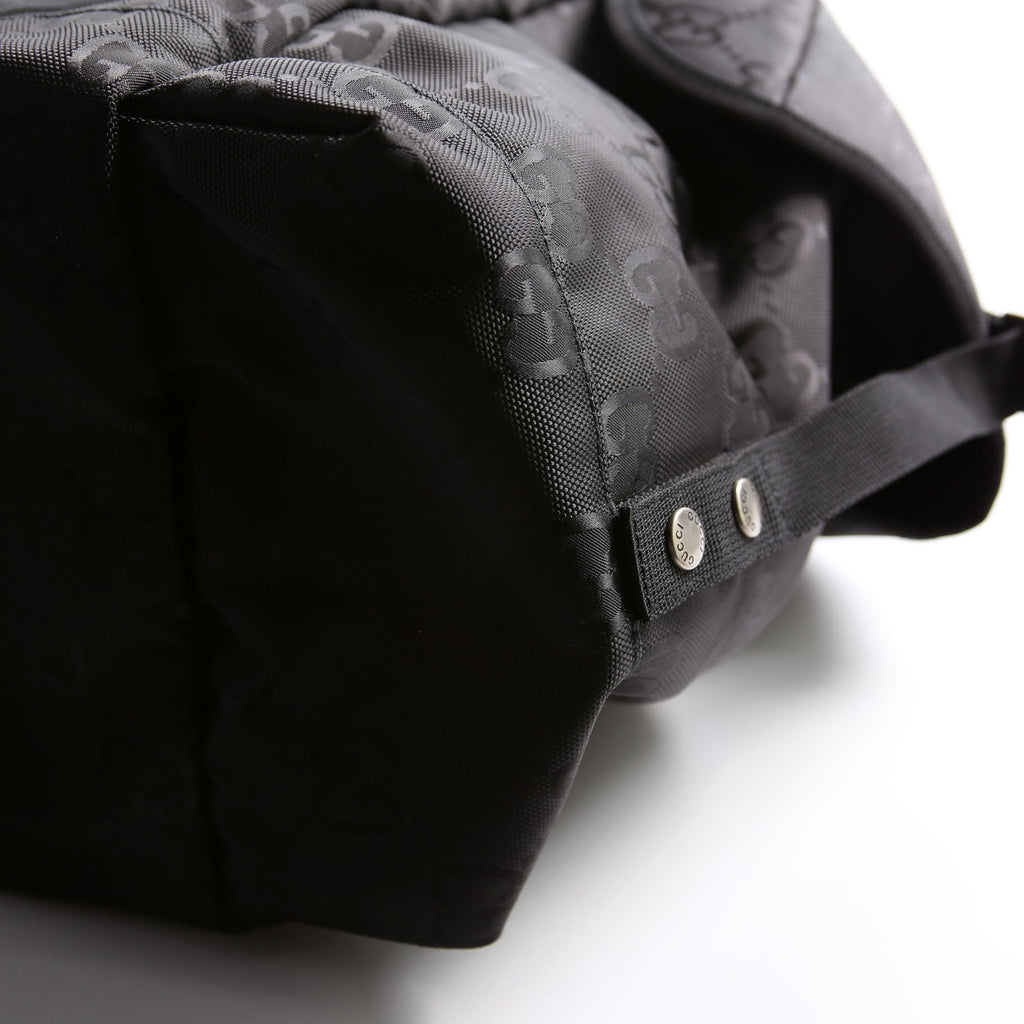 630350 GG Nylon Off The Grid Duffle Bag Black