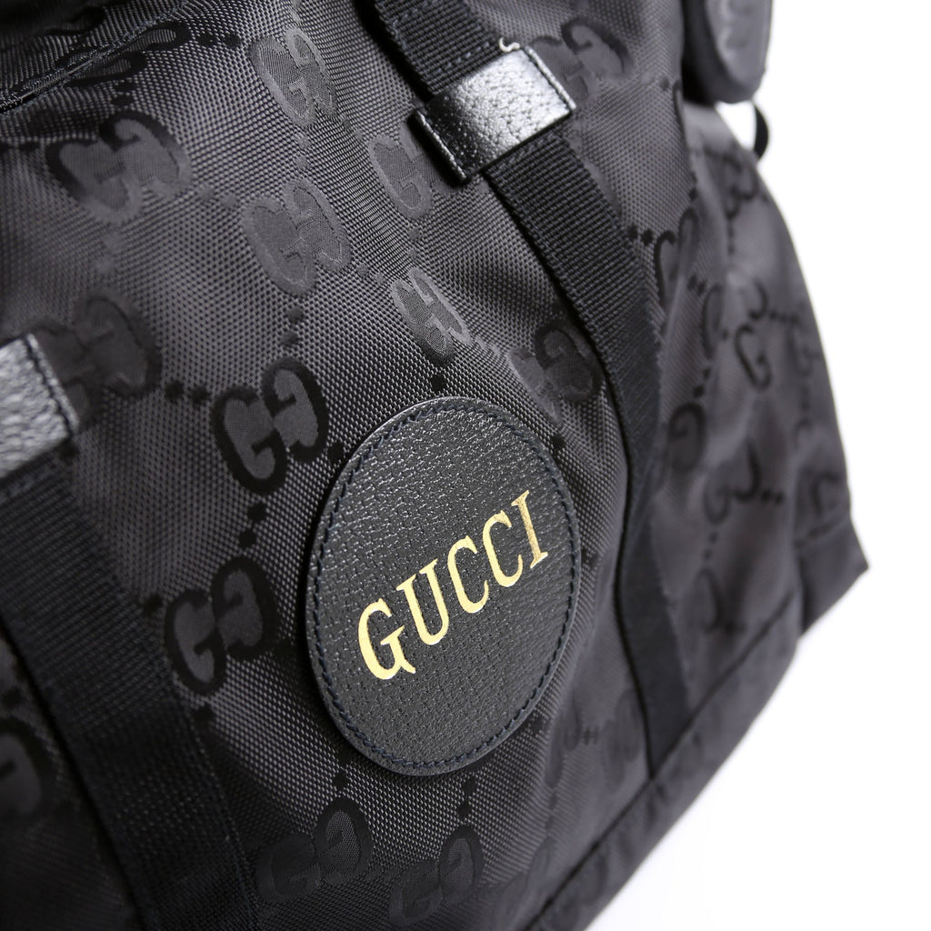 630350 GG Nylon Off The Grid Duffle Bag Black