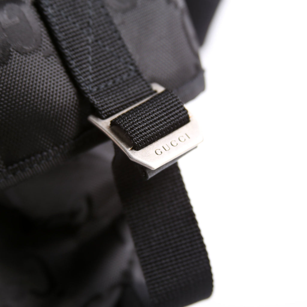 630350 GG Nylon Off The Grid Duffle Bag Black