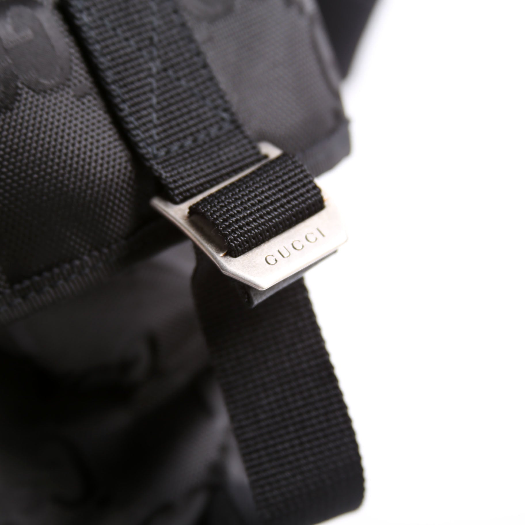 630350 GG Nylon Off The Grid Duffle Bag Black
