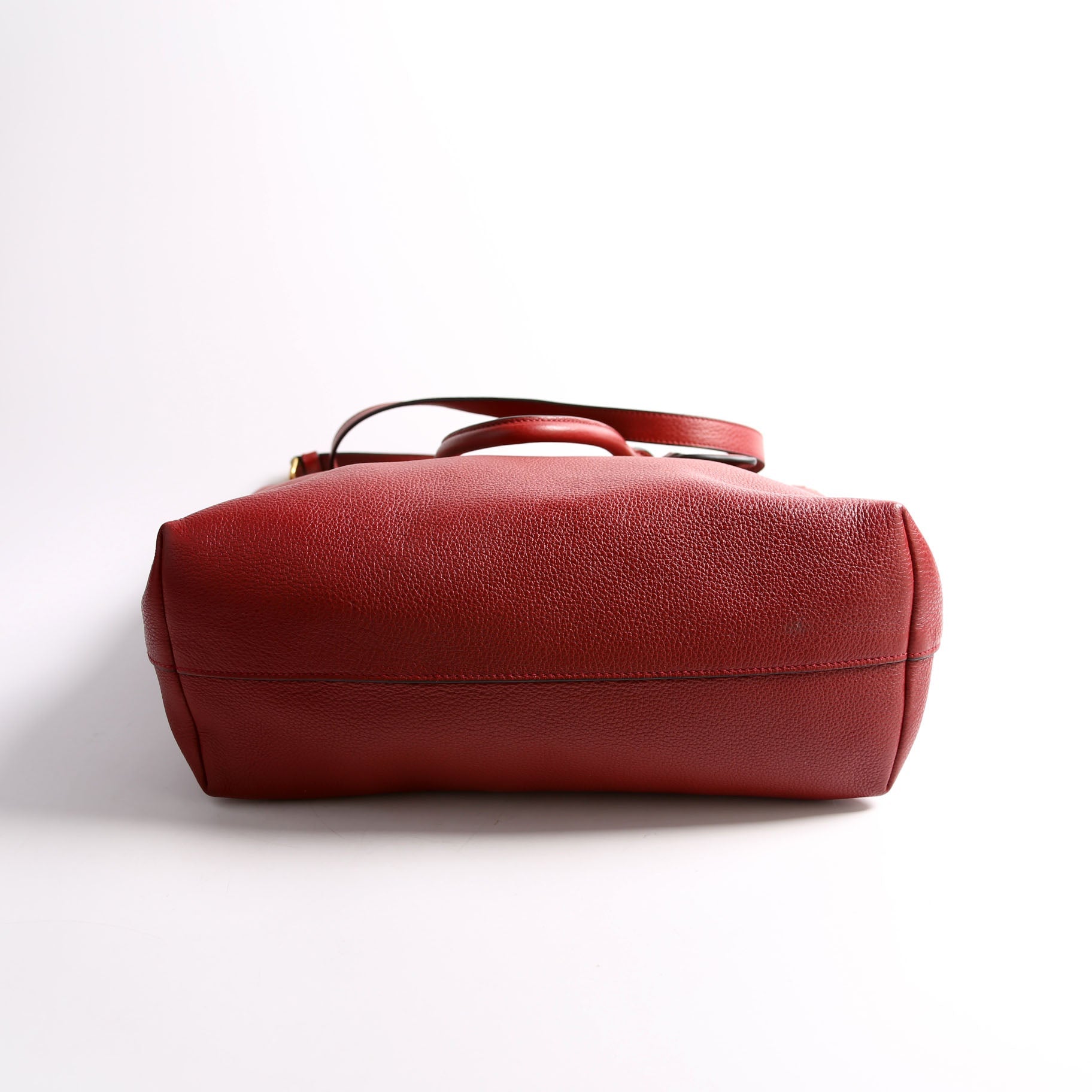 1BG865 Vitello Phenix Shopper Tote Red