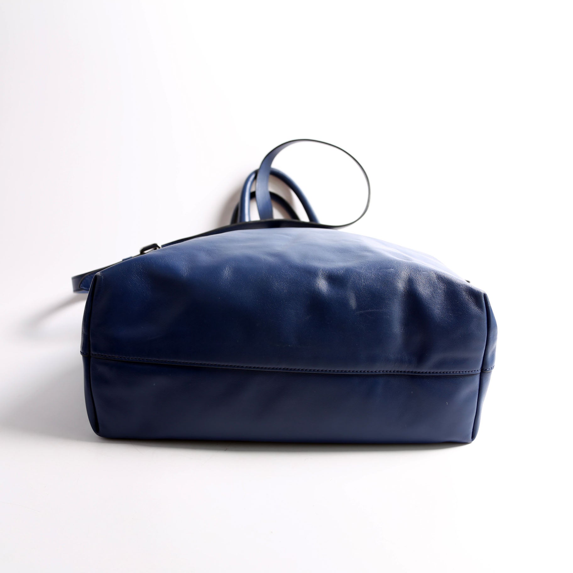 BN1713 Soft Calf Shopping Tote Blue