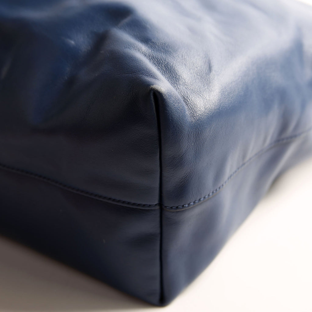 BN1713 Soft Calf Shopping Tote Blue